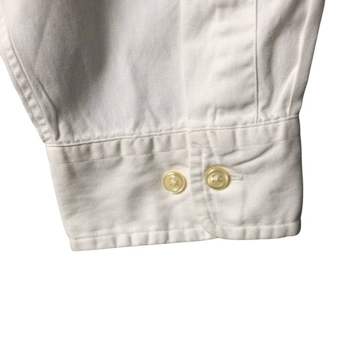 Ralph Lauren Classic Fit Long Sleeve Button Down Shirt, Men's Size L cotton white type Vintage Second Hand