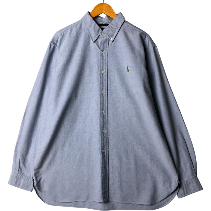 Ralph Lauren Classic Fit Long Sleeve Button Down Shirt Men's XL cotton blue type Vintage Second Hand