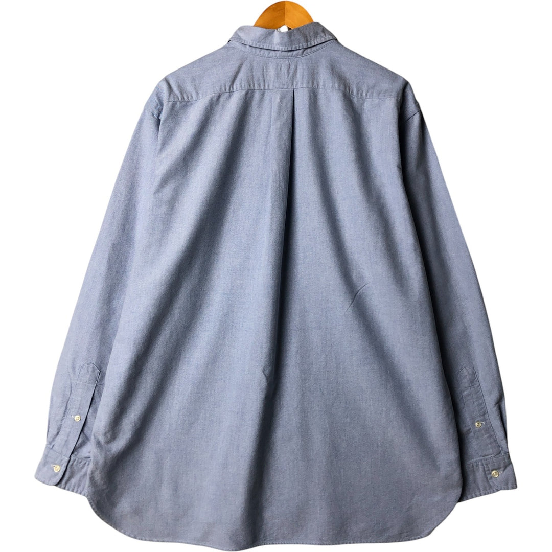 Ralph Lauren Classic Fit Long Sleeve Button Down Shirt Men's XL cotton blue type Vintage Second Hand