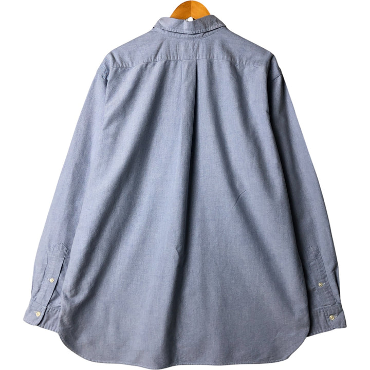 Ralph Lauren Classic Fit Long Sleeve Button Down Shirt Men's XL cotton blue type Vintage Second Hand