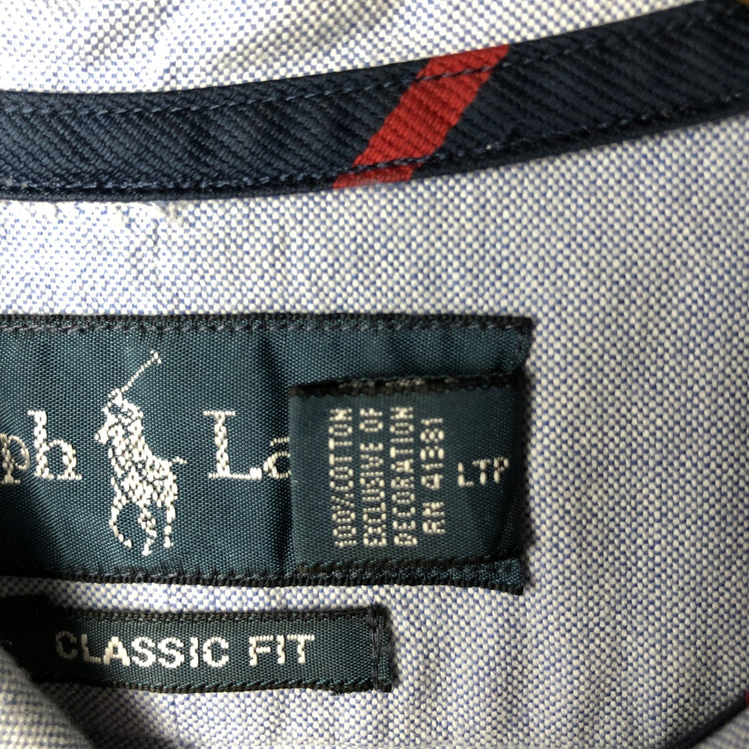 Ralph Lauren Classic Fit Long Sleeve Button Down Shirt Men's XL cotton blue type Vintage Second Hand
