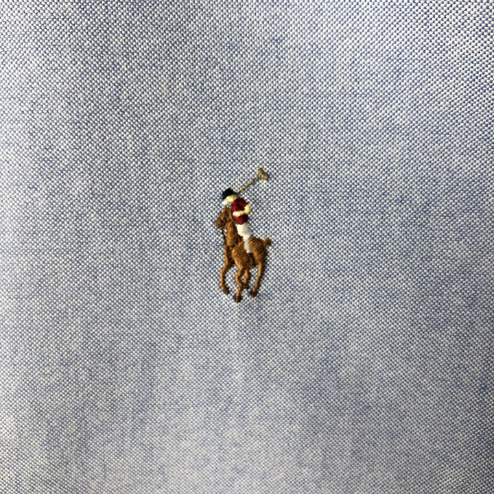 Ralph Lauren Classic Fit Long Sleeve Button Down Shirt Men's XL cotton blue type Vintage Second Hand