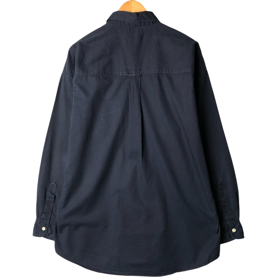 90'S Ralph Lauren CHAPS long sleeve button down shirt men's size L vintage cotton navy blue type Vintage Second Hand