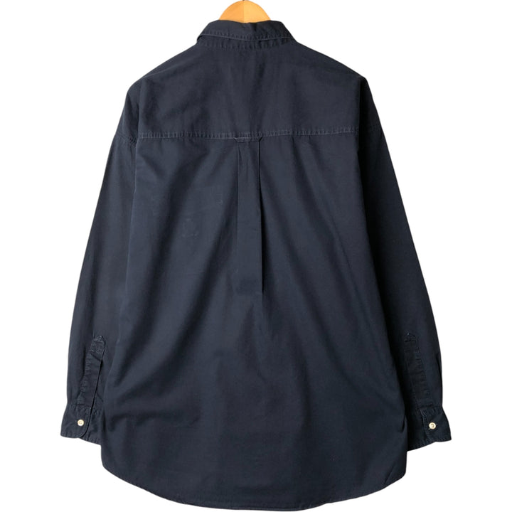 90'S Ralph Lauren CHAPS long sleeve button down shirt men's size L vintage cotton navy blue type Vintage Second Hand