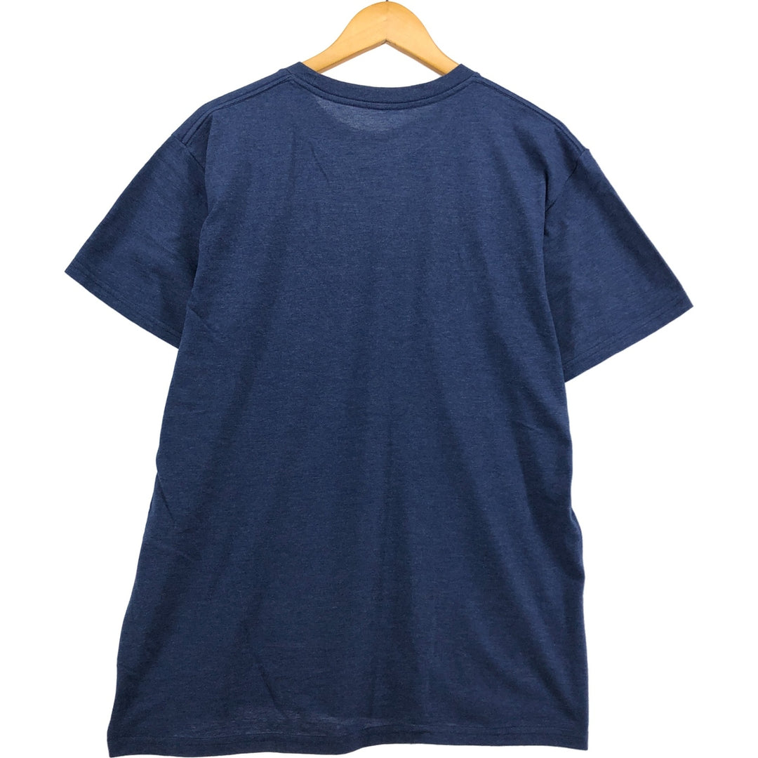 NIRVANA Nirvana Band T-shirt, Band T, Men's L size cotton navy blue type Vintage Second Hand