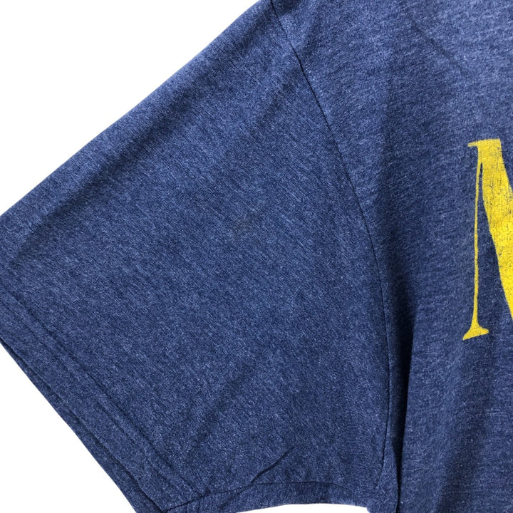 NIRVANA Nirvana Band T-shirt, Band T, Men's L size cotton navy blue type Vintage Second Hand