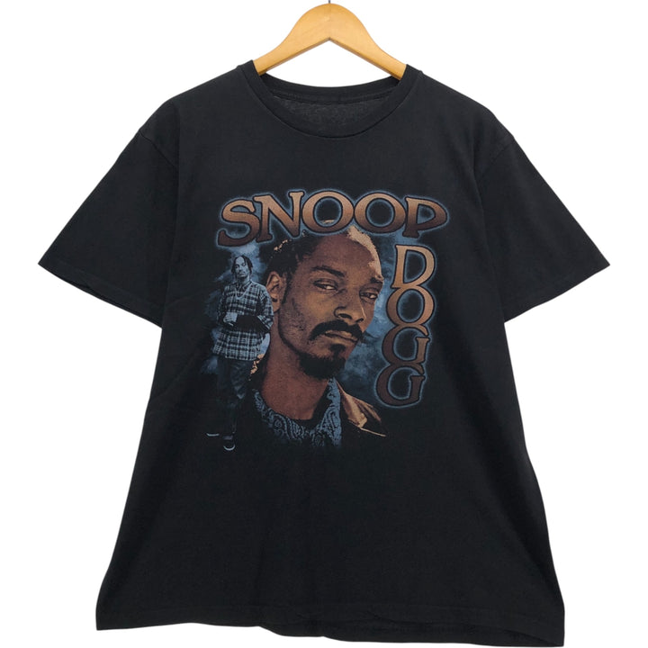 SNOOP DOGG Snoop Dogg Rap T-shirt Rap T Men's L size cotton black type Vintage Second Hand