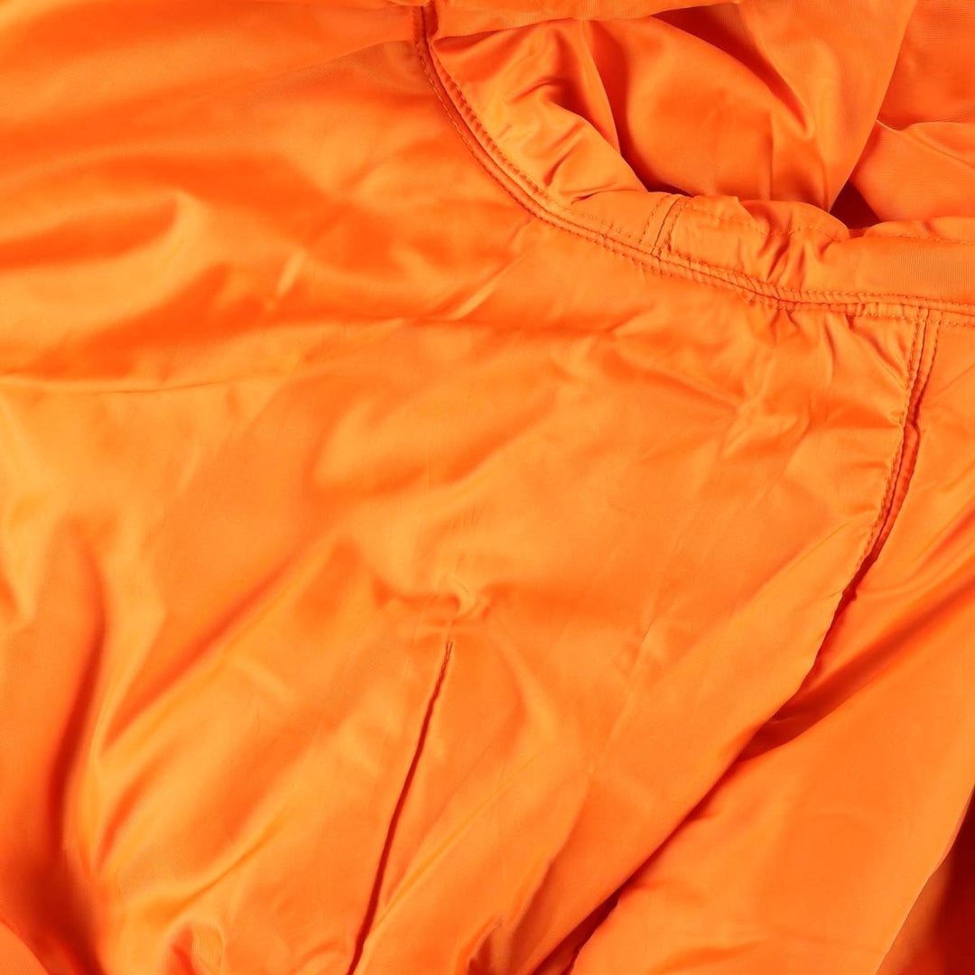 Civilian Alpha MA-1 type padded military flight jacket, men's XL size Nylon Khaki type Vintage Second Hand