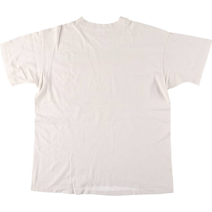 90'S Fruit of the Loom Message Print T-Shirt Made in USA Men's XL Vintage cotton white type Vintage Second Hand
