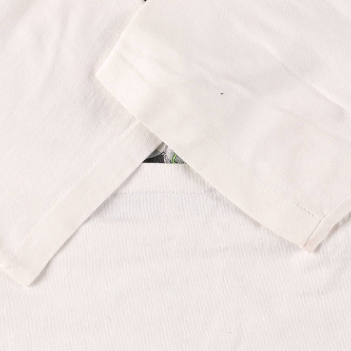 90'S Fruit of the Loom Message Print T-Shirt Made in USA Men's XL Vintage cotton white type Vintage Second Hand