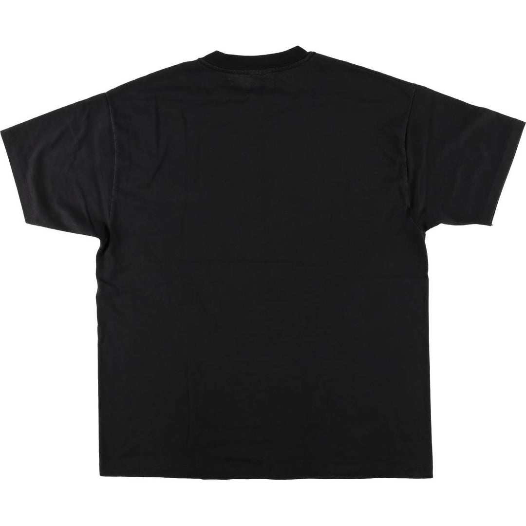 90'S Hanes HEAVYWEIGHT 50 cotton black type Vintage Second Hand