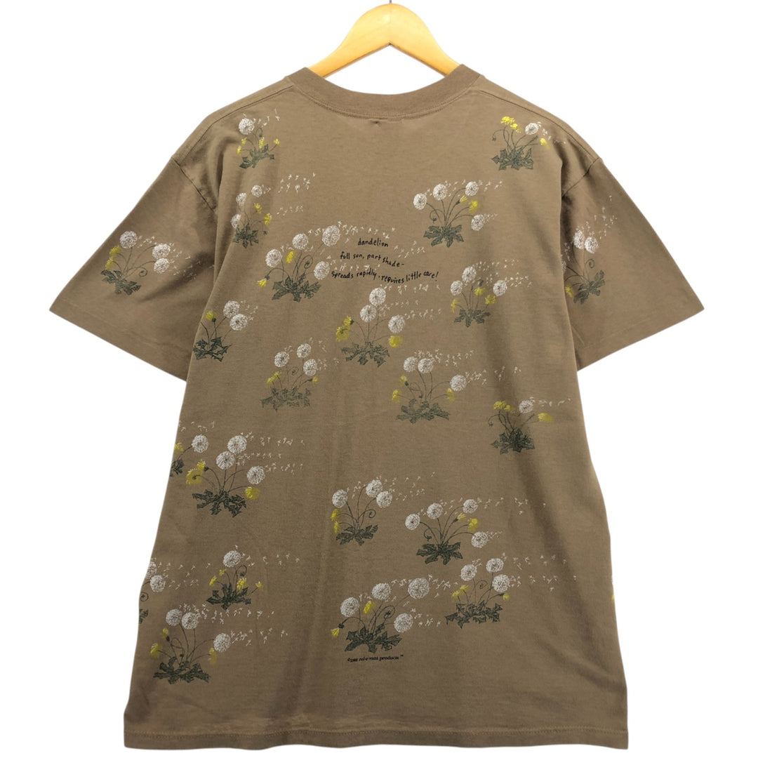 Vintage 90'S REL E VANT PRODUCTS large print T-shirt, made in the USA, size L, men's cotton brown type Vintage Second Hand