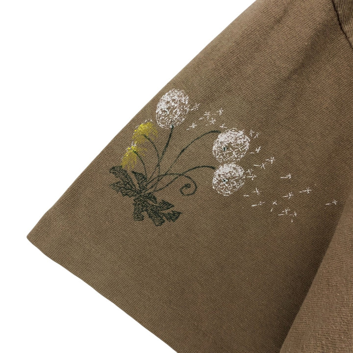 Vintage 90'S REL E VANT PRODUCTS large print T-shirt, made in the USA, size L, men's cotton brown type Vintage Second Hand