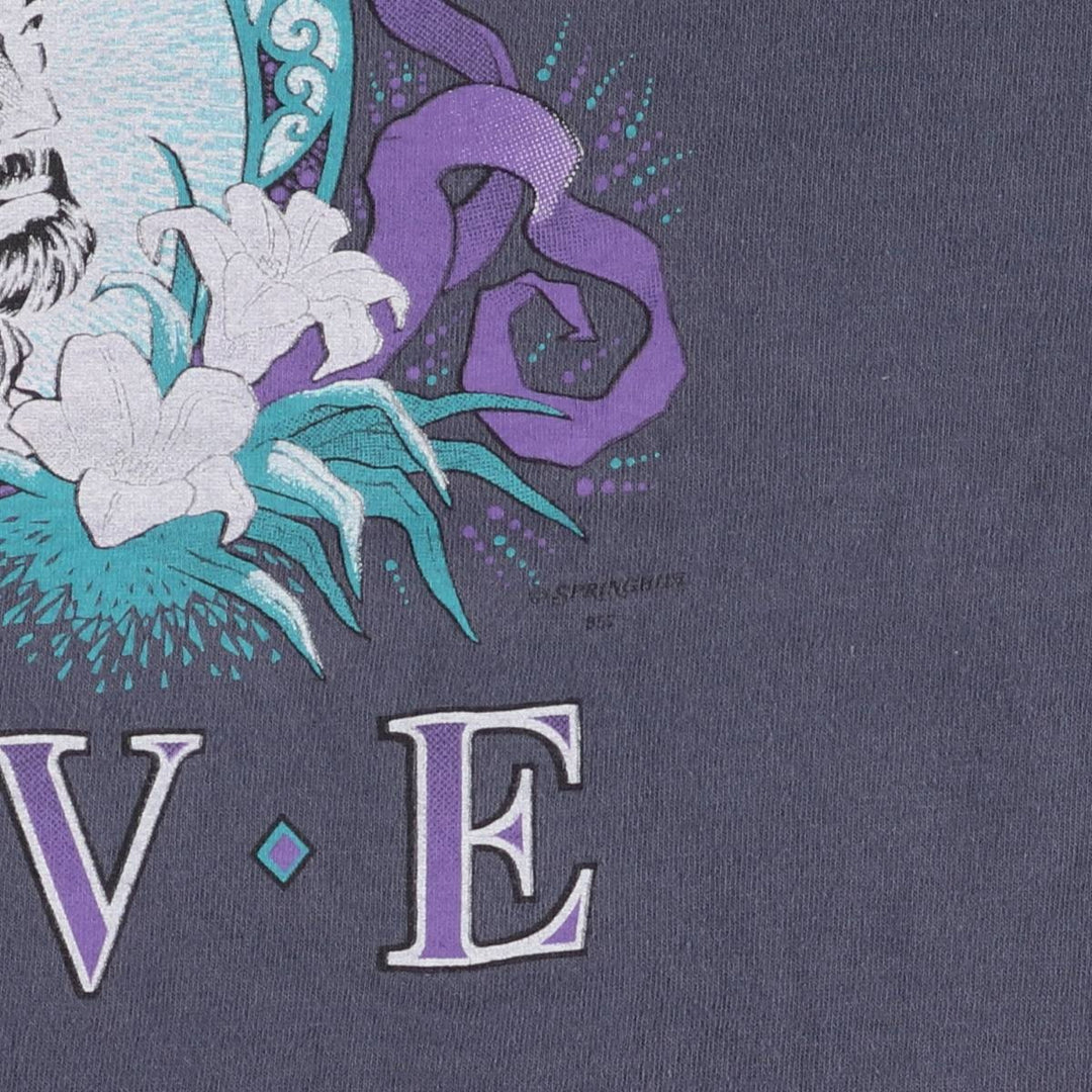 90'S Vintage Printed T-Shirt, Men's XL unclear purple type Vintage Second Hand