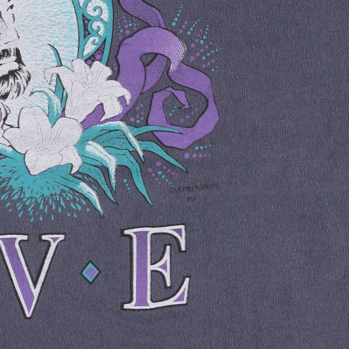 90'S Vintage Printed T-Shirt, Men's XL unclear purple type Vintage Second Hand