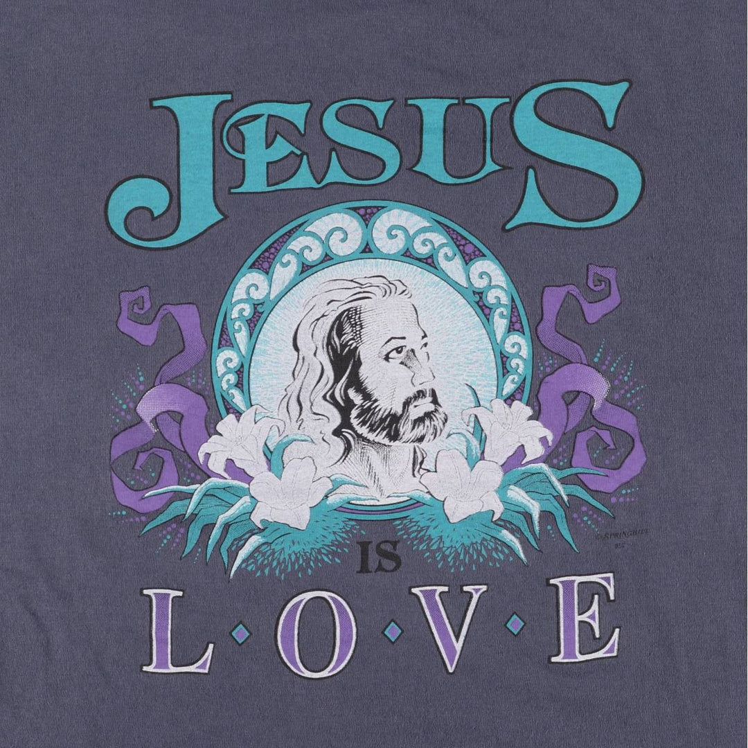 90'S Vintage Printed T-Shirt, Men's XL unclear purple type Vintage Second Hand