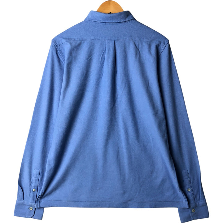 Ralph Lauren POLO RALPH LAUREN Long Sleeve Polo Shirt Men's M cotton Blue type light blue Vintage Second Hand