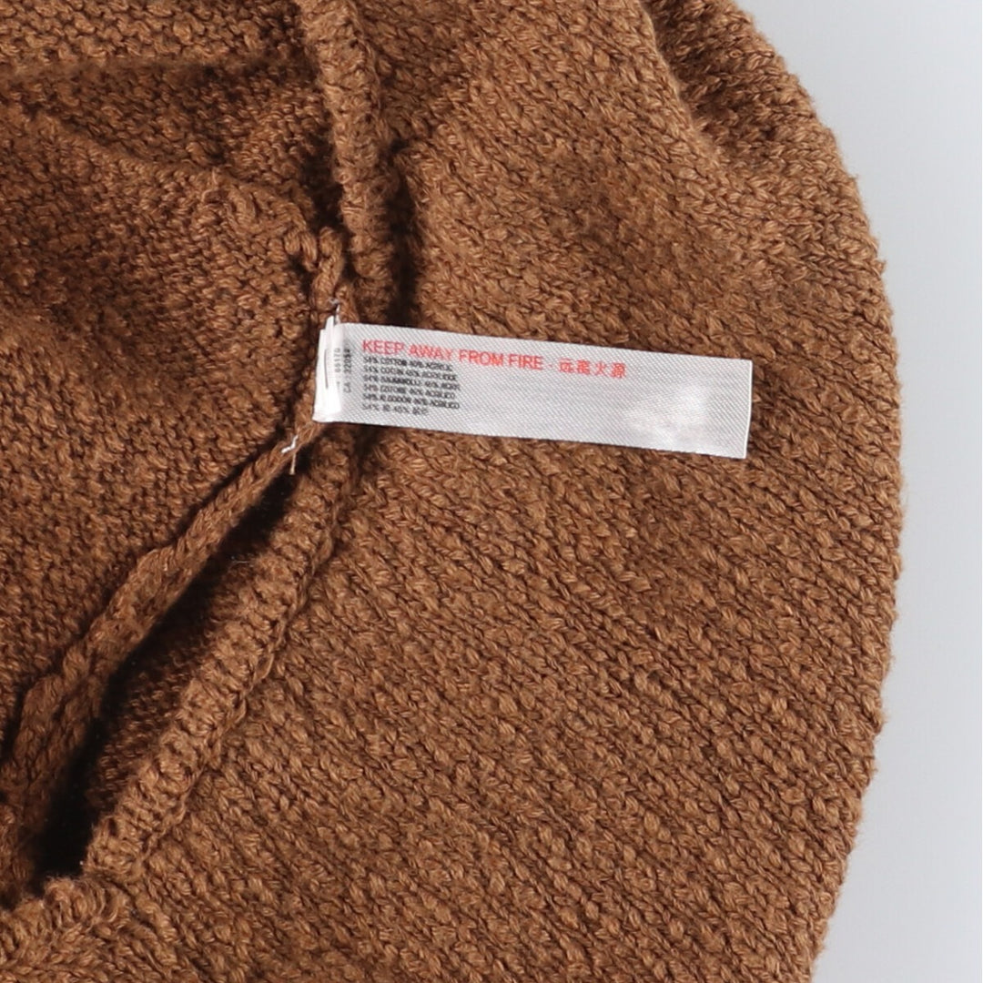 FP BEACH Short Knit Overalls, Women's Size M cotton brown type Vintage Second Hand