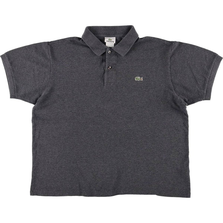 Lacoste LACOSTE French design short sleeve polo shirt size 6 men's XL equivalent cotton gray type Vintage Second Hand