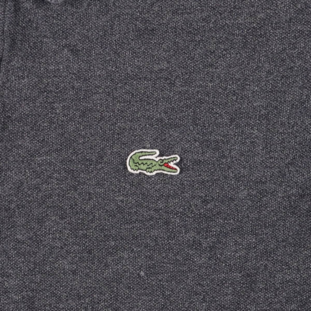 Lacoste LACOSTE French design short sleeve polo shirt size 6 men's XL equivalent cotton gray type Vintage Second Hand