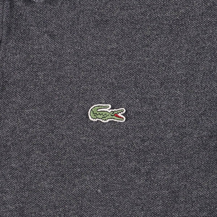 Lacoste LACOSTE French design short sleeve polo shirt size 6 men's XL equivalent cotton gray type Vintage Second Hand