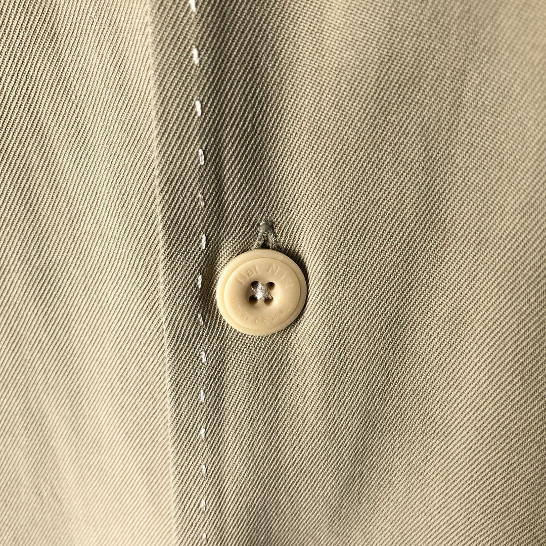 90'S Vintage NAT NAST Short Sleeve Open Collar Silk Shirt, Men's Size L silk Beige type Vintage Second Hand
