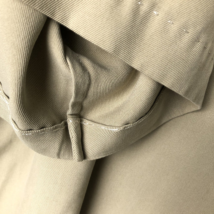 90'S Vintage NAT NAST Short Sleeve Open Collar Silk Shirt, Men's Size L silk Beige type Vintage Second Hand