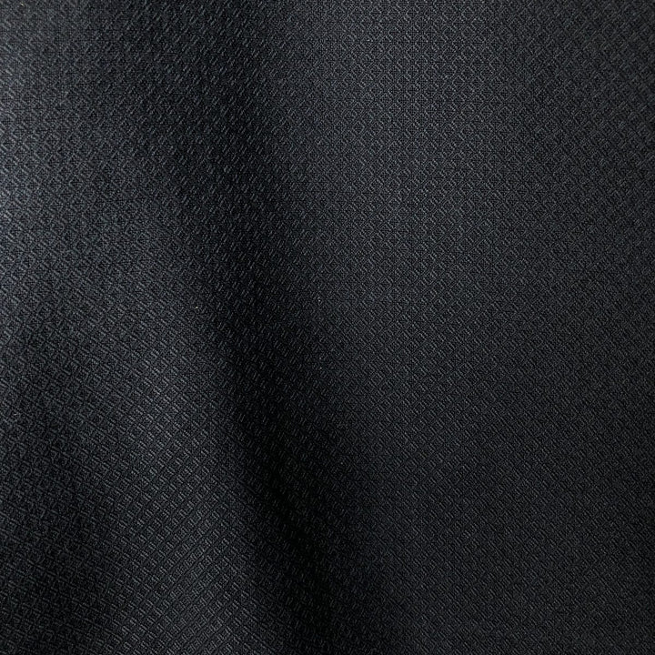 BRANDINI Short Sleeve Silk Box Shirt, Men's Size M silk black type Vintage Second Hand