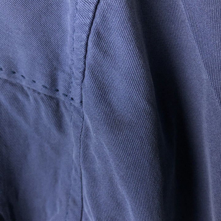 Tommy Bahama short sleeve open collar silk shirt, box shirt, men's M size silk Navy blue Vintage Second Hand