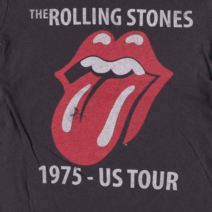 The Rolling Stones Band T-Shirt, Men's Size Small cotton black type Vintage Second Hand