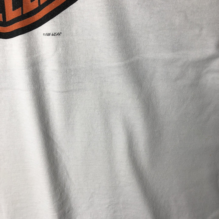 90'S Harley Davidson Eagle Pattern Motorcycle Bike T-shirt Men's XL Vintage unclear white type Vintage Second Hand