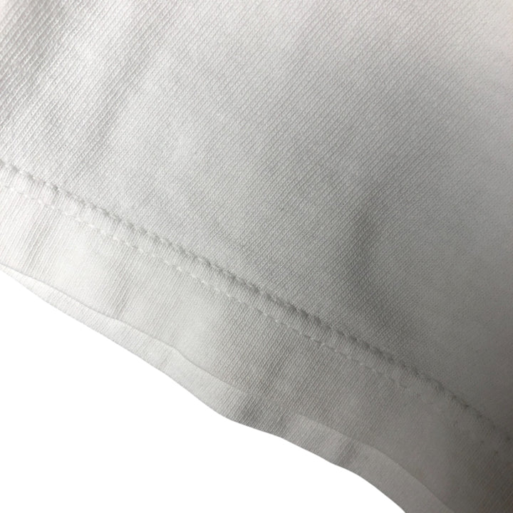 00'S Harley-Davidson Fire Pattern Motorcycle Bike T-Shirt Men's L size unclear white type Vintage Second Hand