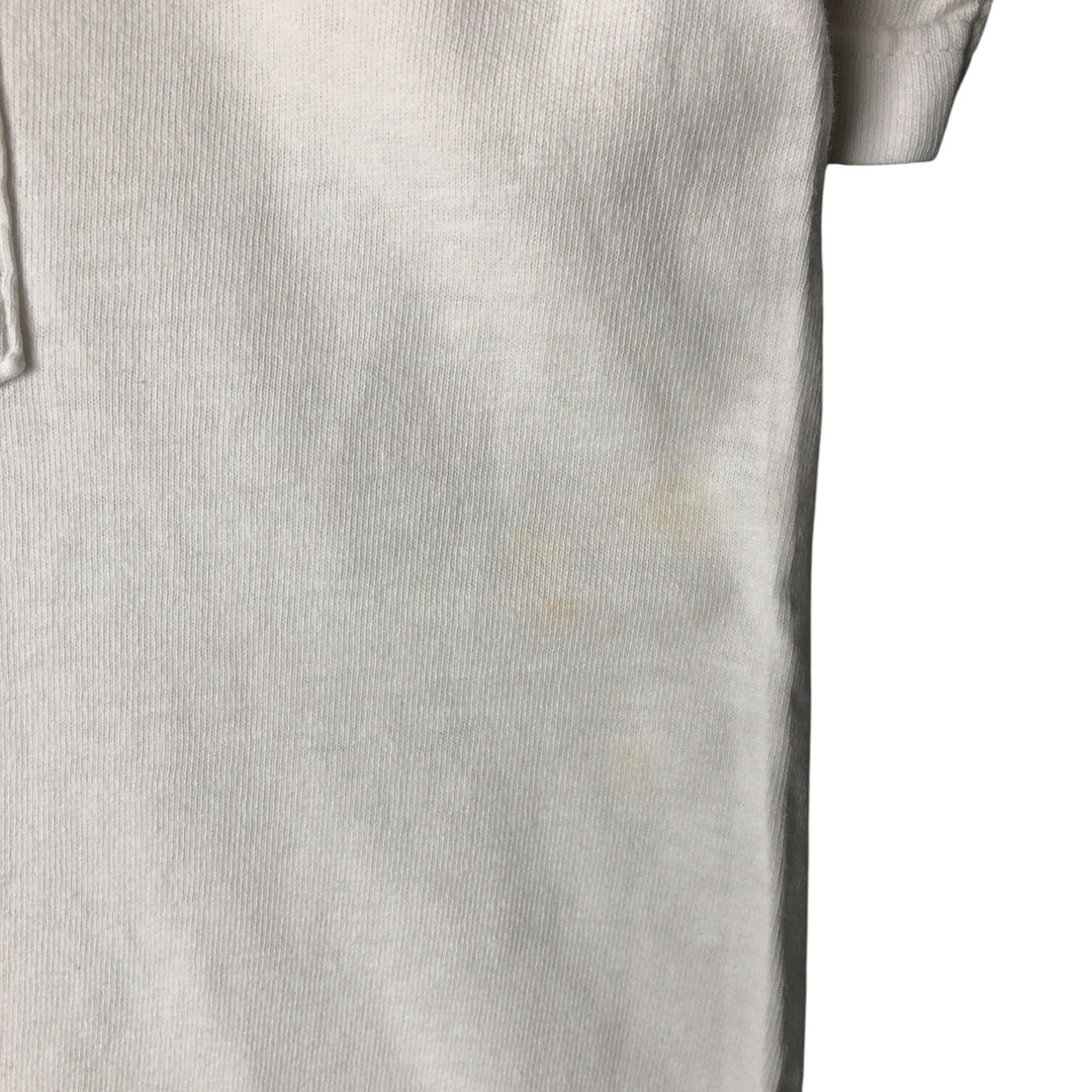 00'S Harley-Davidson Fire Pattern Motorcycle Bike T-Shirt Men's L size unclear white type Vintage Second Hand