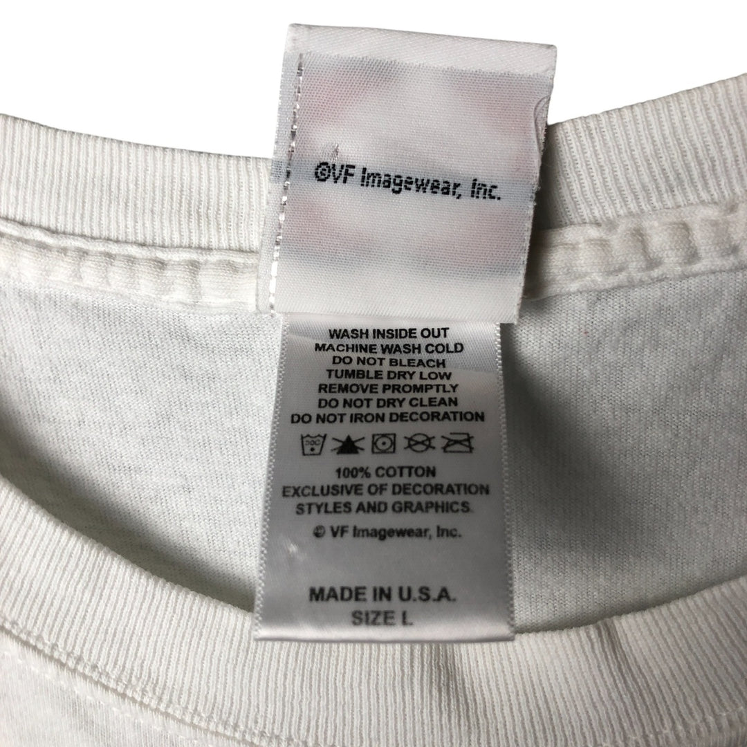 00'S Harley-Davidson Motorcycle Bike T-shirt Made in USA Men's L size cotton white type Vintage Second Hand