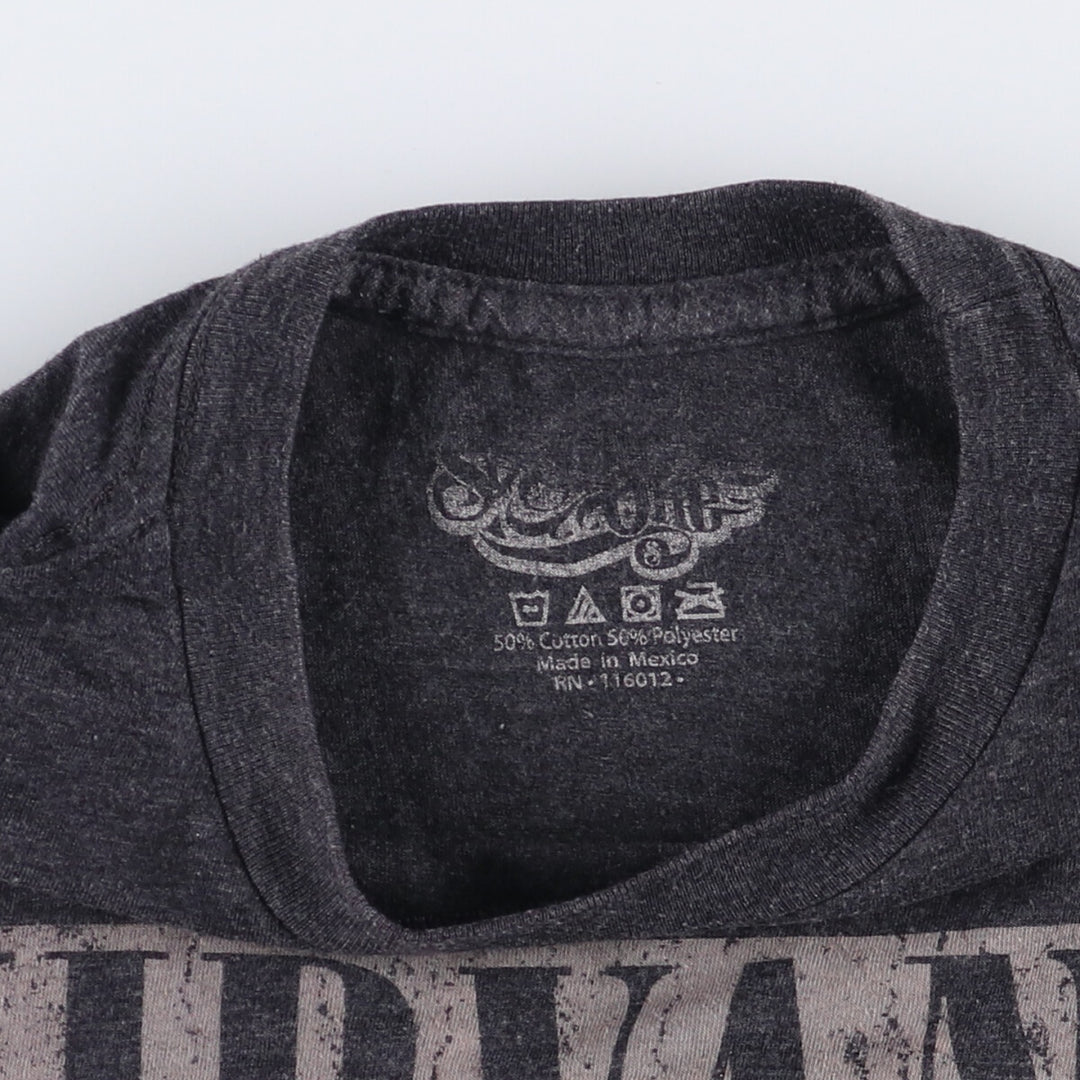 NIRVANA Nirvana Band T-shirt, Band T, Men's S size cotton black type Vintage Second Hand