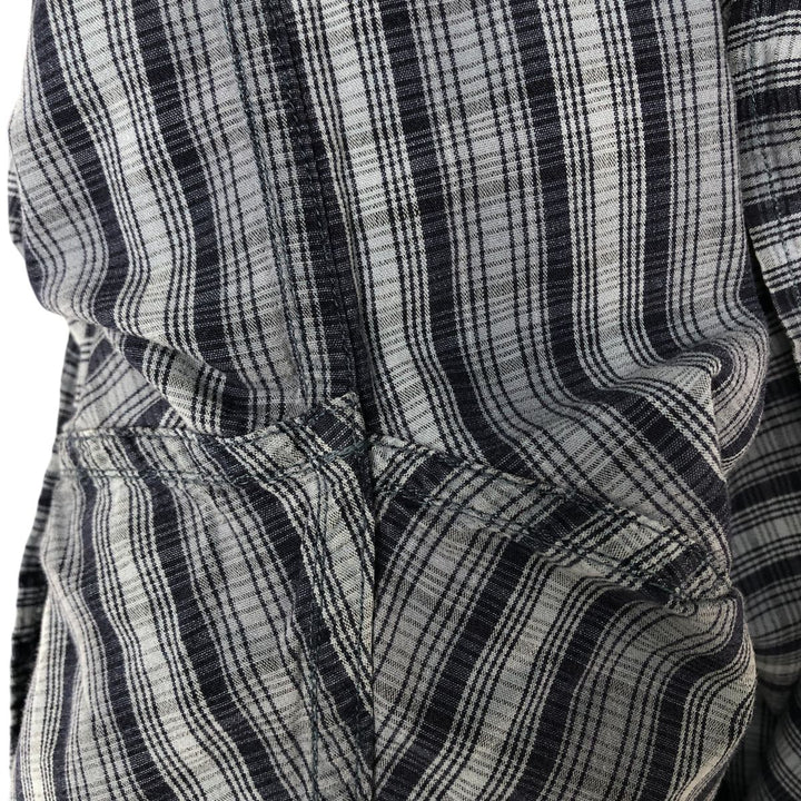 90s-00'S Columbia Short Sleeve Button-Down Check Shirt, Men's Size L cotton Blue type light blue Vintage Second Hand