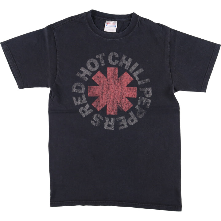 2000'S Hanes RED HOT CHILI PEPPERS band T-shirt, men's size small cotton black type Vintage Second Hand