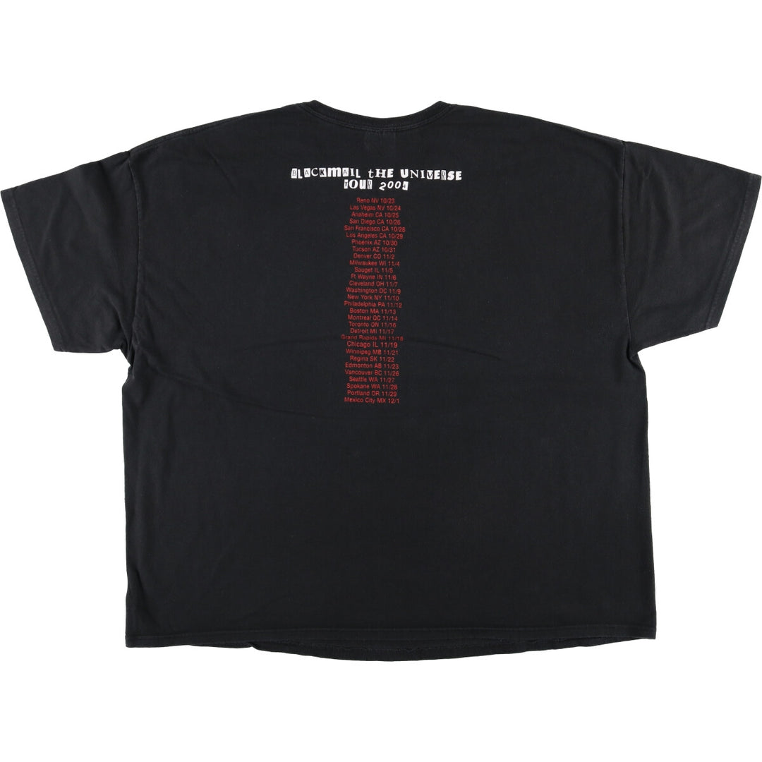 2000'S Hanes Megadeth Band T-Shirt, Oversized, Men's, Size XXXL cotton black type Vintage Second Hand