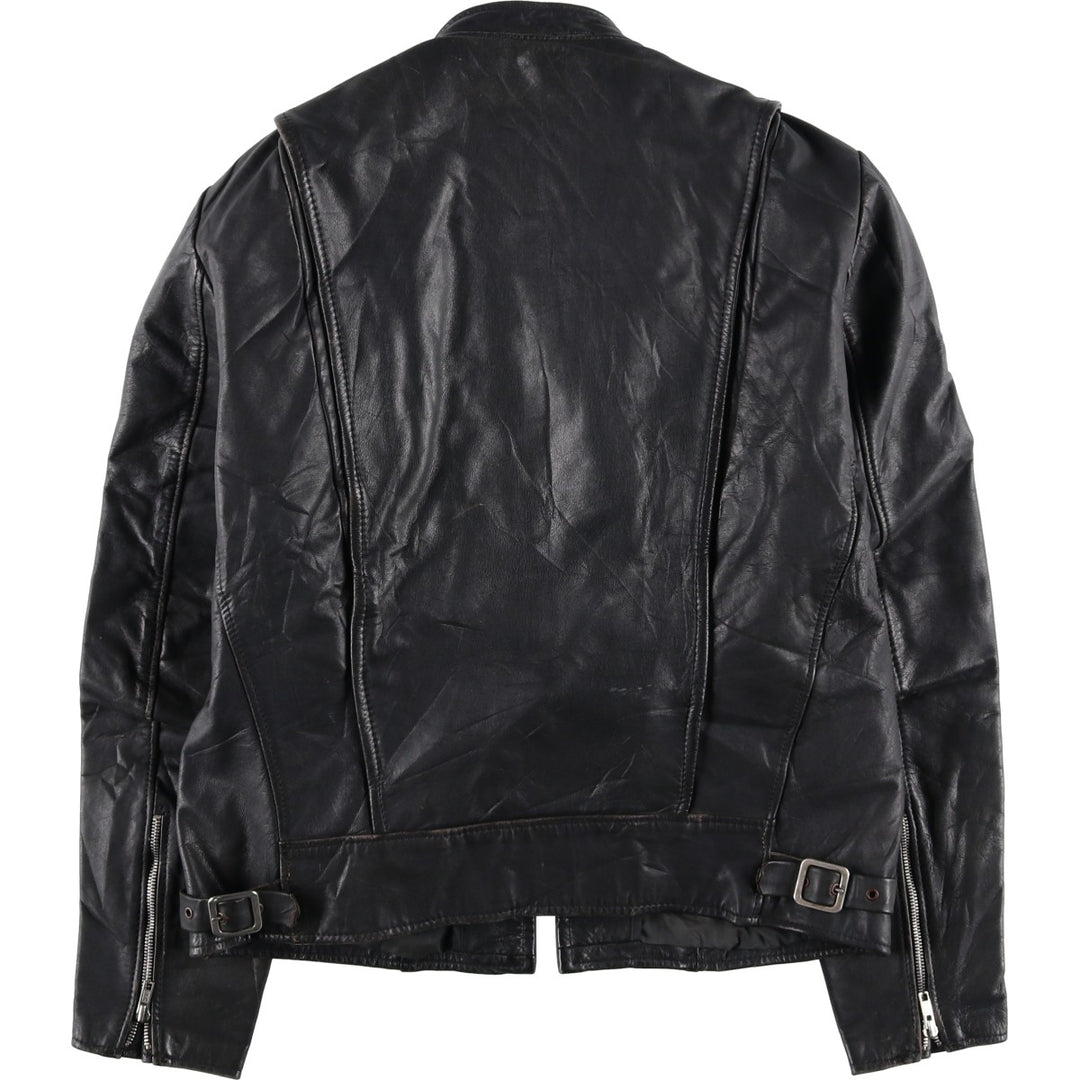 ESPRIT Single Rider Jacket, Men's Size L, Vintage genuine leather black type Vintage Second Hand