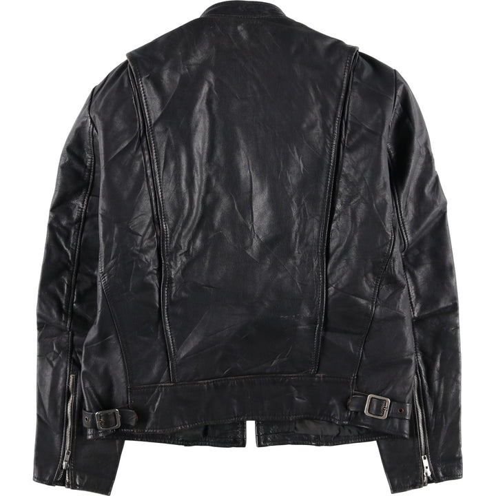 ESPRIT Single Rider Jacket, Men's Size L, Vintage genuine leather black type Vintage Second Hand