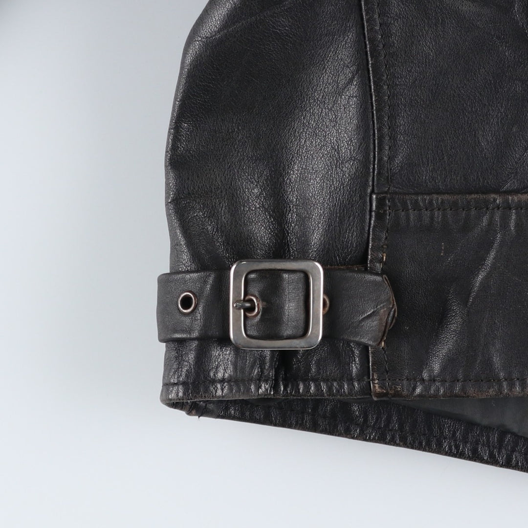 ESPRIT Single Rider Jacket, Men's Size L, Vintage genuine leather black type Vintage Second Hand