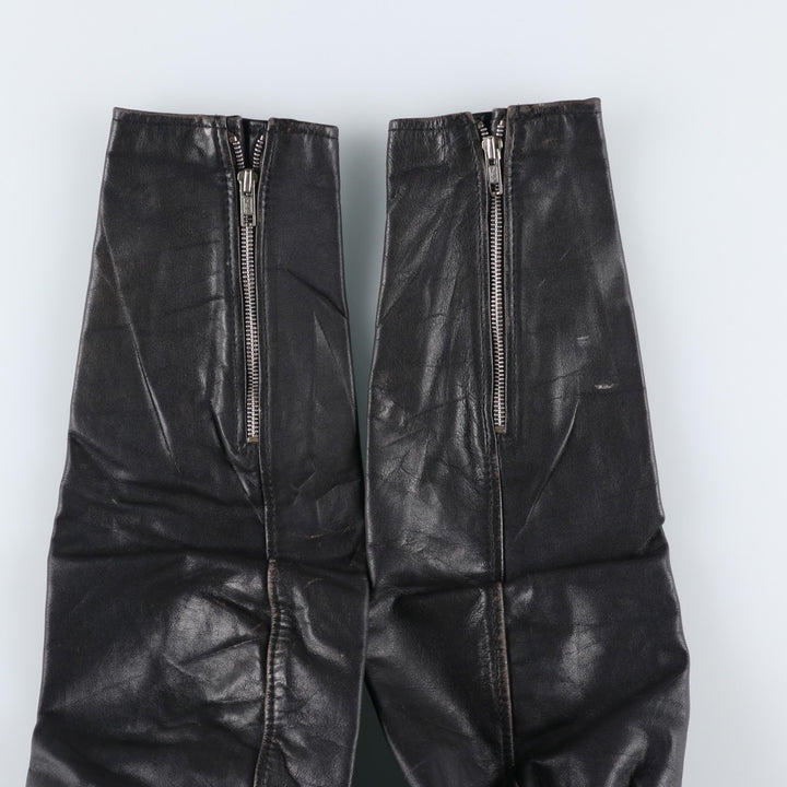 ESPRIT Single Rider Jacket, Men's Size L, Vintage genuine leather black type Vintage Second Hand