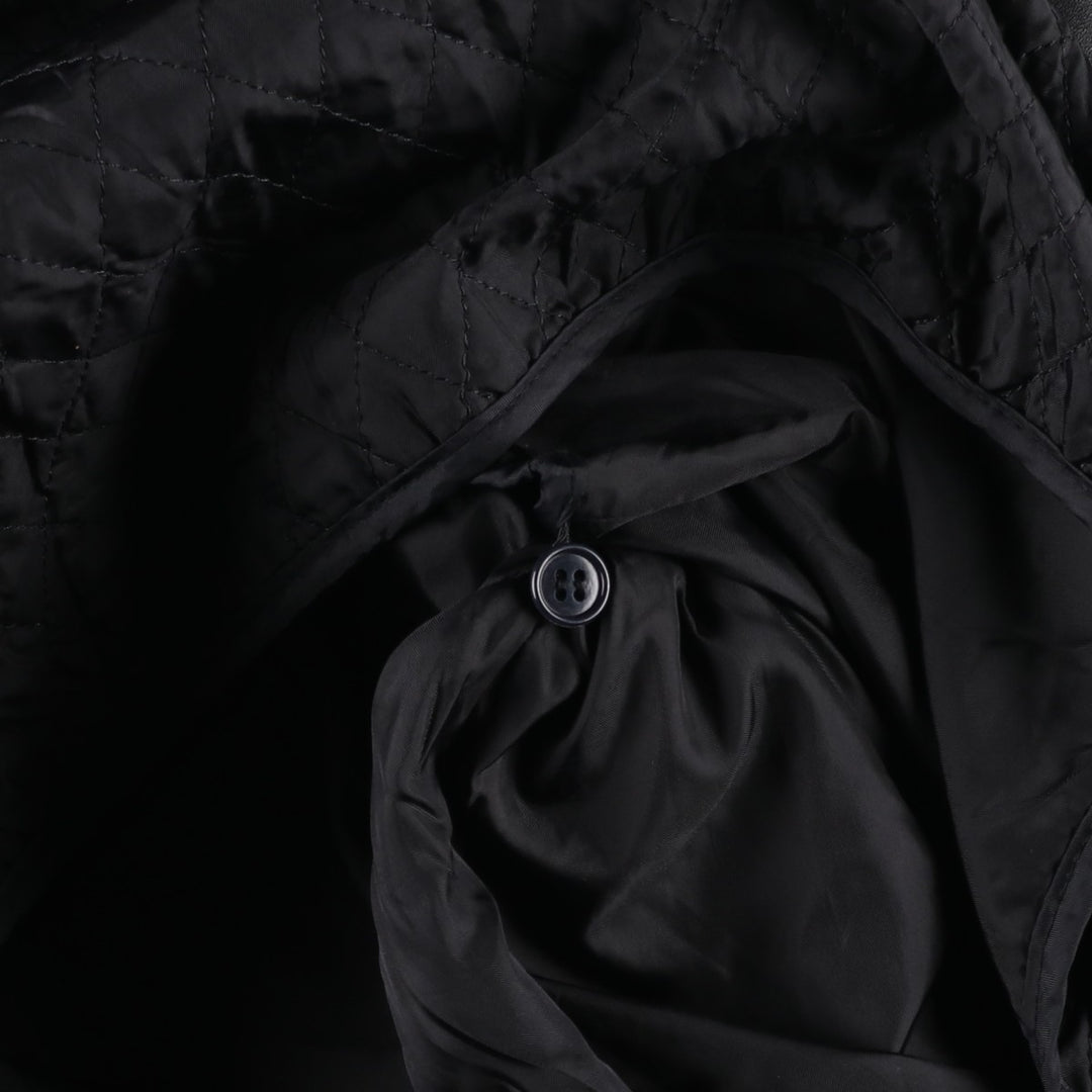 American Classics Padded Swing Top Leather Blouson, Men's Size L genuine leather black type Vintage Second Hand