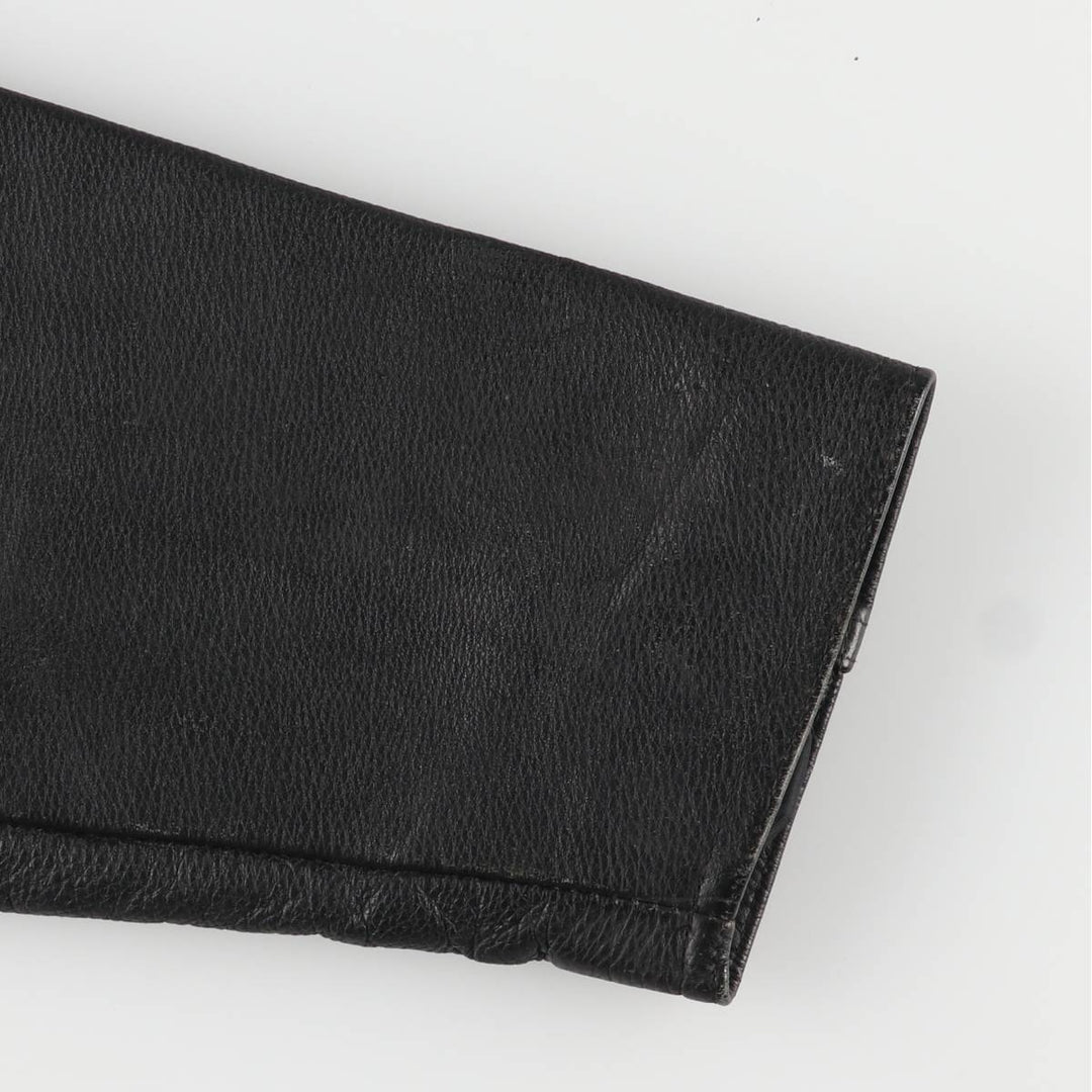 Skorex Padded Swing Top Leather Blouson, Men's Size L unclear black type Vintage Second Hand