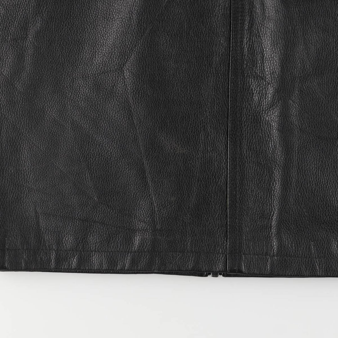 Skorex Padded Swing Top Leather Blouson, Men's Size L unclear black type Vintage Second Hand