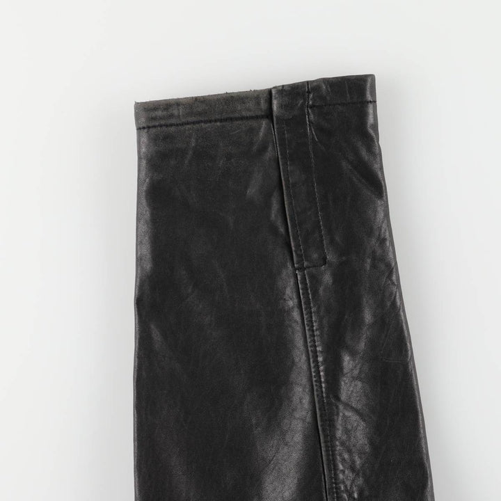 Tommy Hilfiger padded swing-top leather jacket, men's size XL genuine leather black type Vintage Second Hand