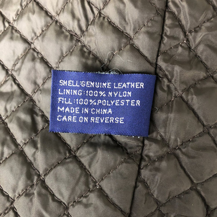 STRUCTURE Swing Top Leather Blouson, Men's Size M genuine leather black type Vintage Second Hand