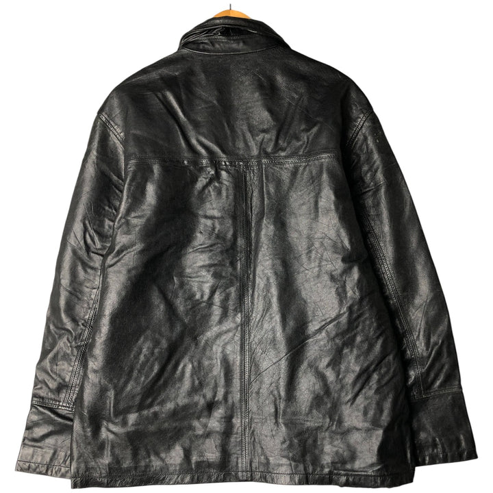 MacLean Swing Top Leather Blouson, Men's Size L genuine leather black type Vintage Second Hand