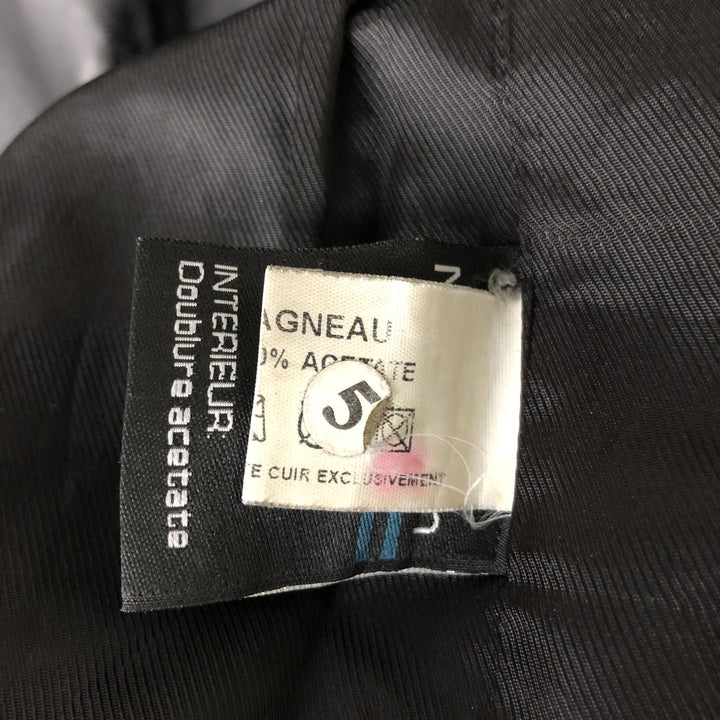 MacLean Swing Top Leather Blouson, Men's Size L genuine leather black type Vintage Second Hand