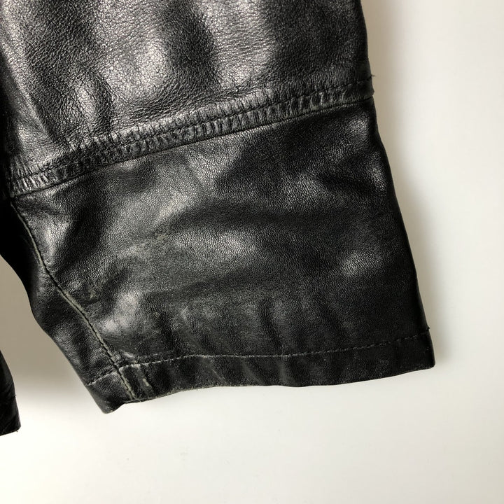MacLean Swing Top Leather Blouson, Men's Size L genuine leather black type Vintage Second Hand